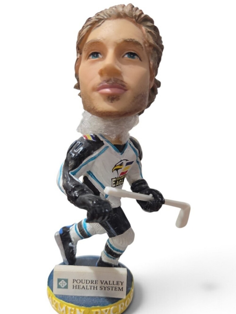 Colorado Eagles Hockey Player #14 Daymen Rycroft Bobblehead Figurine